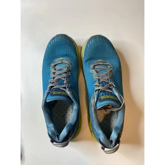 HOKA ONE ONE CLIFTON 5 MEN'S CARIBBEAN SEA/STORM BLUE Size 11 No Insoles - Picture 8 of 10